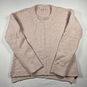Studio B by Bobeau Boucle Knit Pullover Sweater Pink Medium‎